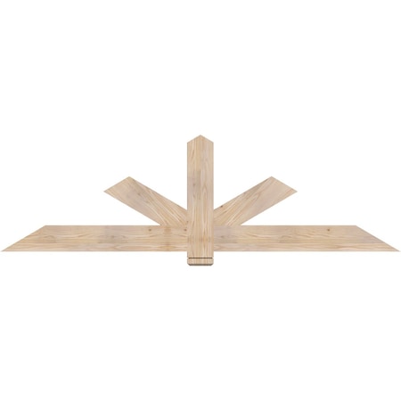 Ekena Millwork Kennewick Smooth Timber Gable Bracket, Douglas Fir, 84"W x 24"H x 1 1/2"D x 5 1/2"F, 7/12 Pitch GBW084X24X0206KEN00SDF